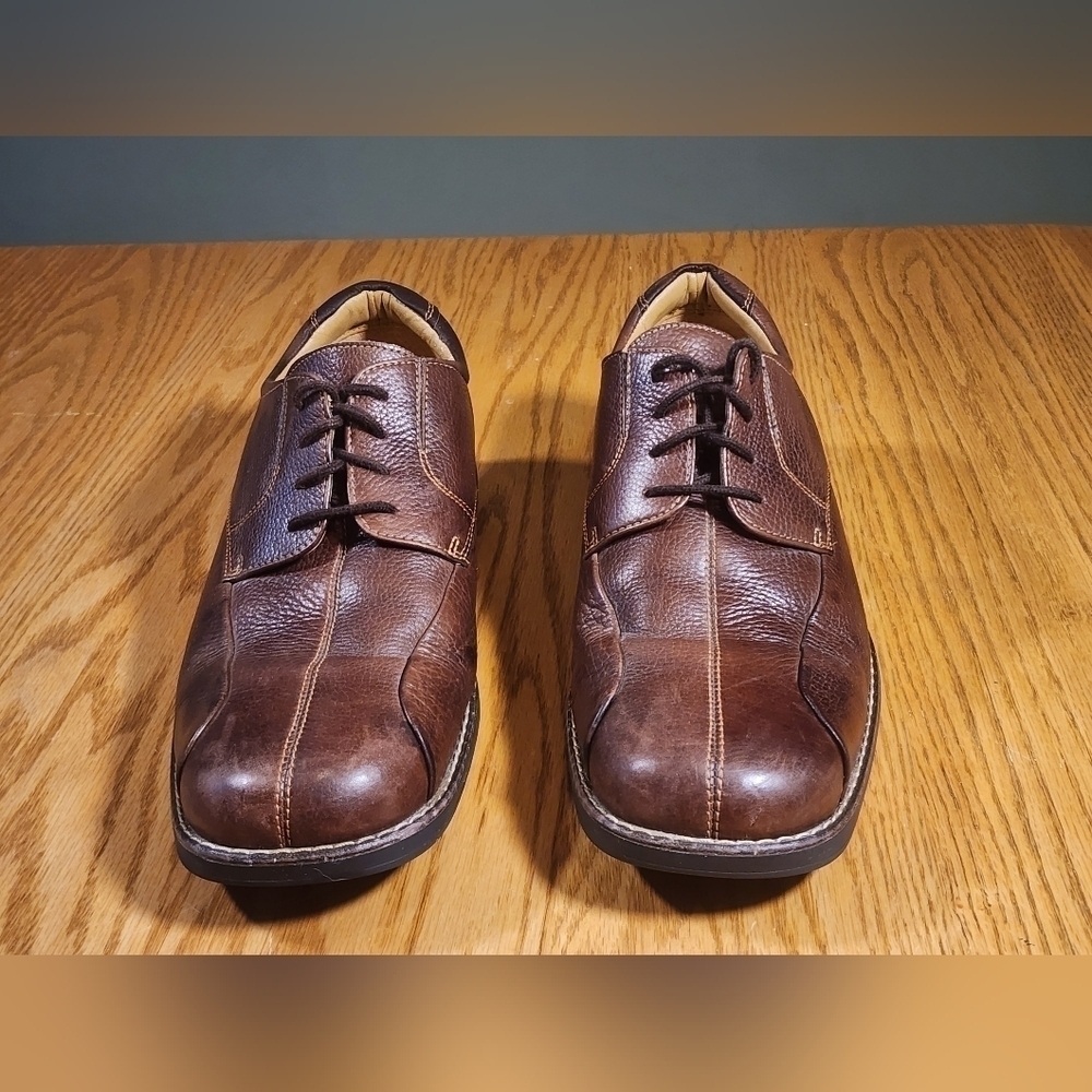 DOCKERS Men's PROSTYLE Shoes Bastille Red Brown Leather Size 11 - Picture 2 of 8